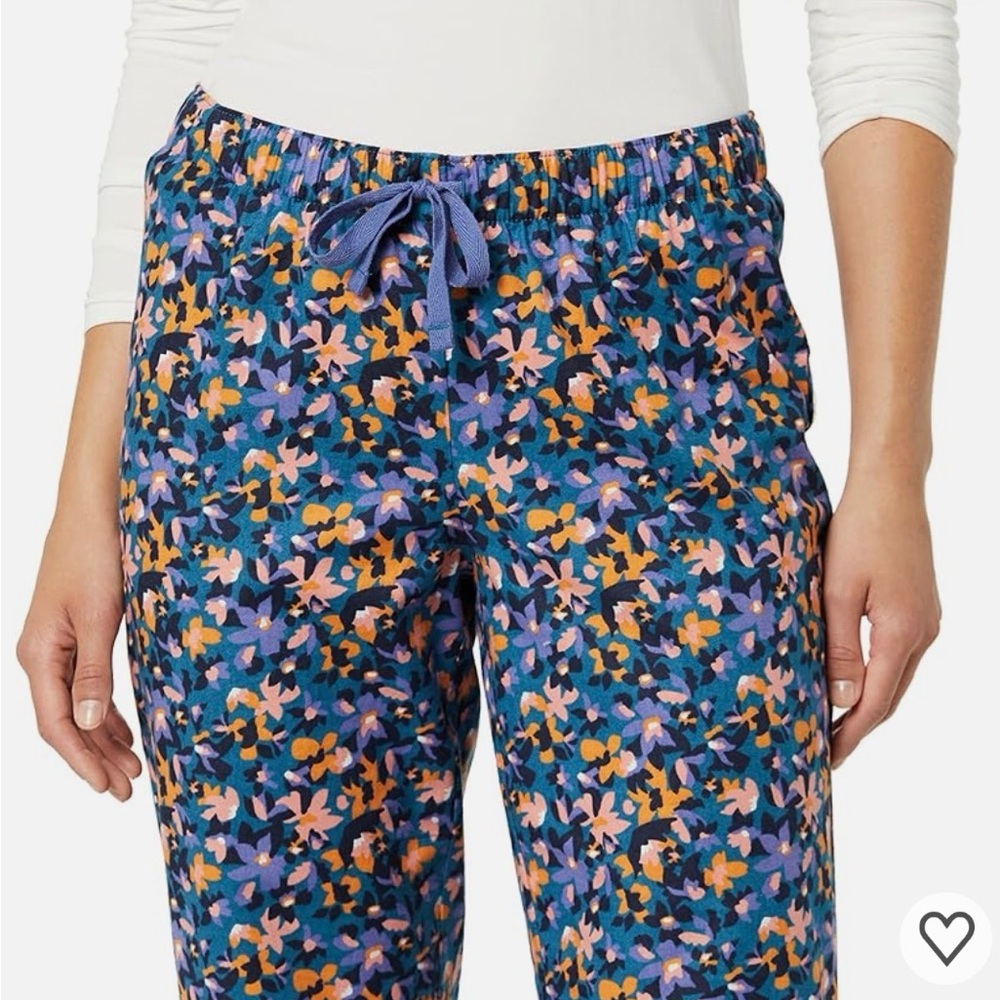 Amazon Floral Print Track Pants in Blue, Purple, Pink, and Orange